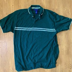 Izod Green Button Down Polo